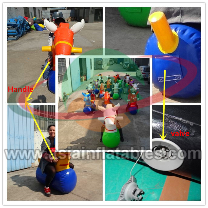 Outdoor Inflatable Pony Hops Carnival Game