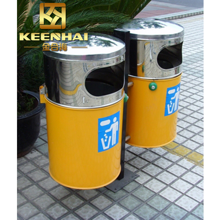 Customized Public Stainless Steel Waste Recycle Trash Bin