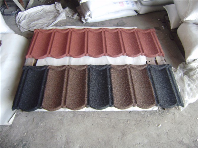 Colorful Corrugated Stone Coating Steel Sheet