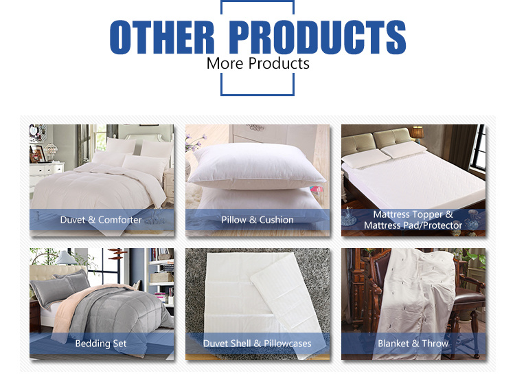 Wholesale Bed Pillow Stuffing for Hotel & Home Cotton Fabric Luxury 75% Goose Down Pillow