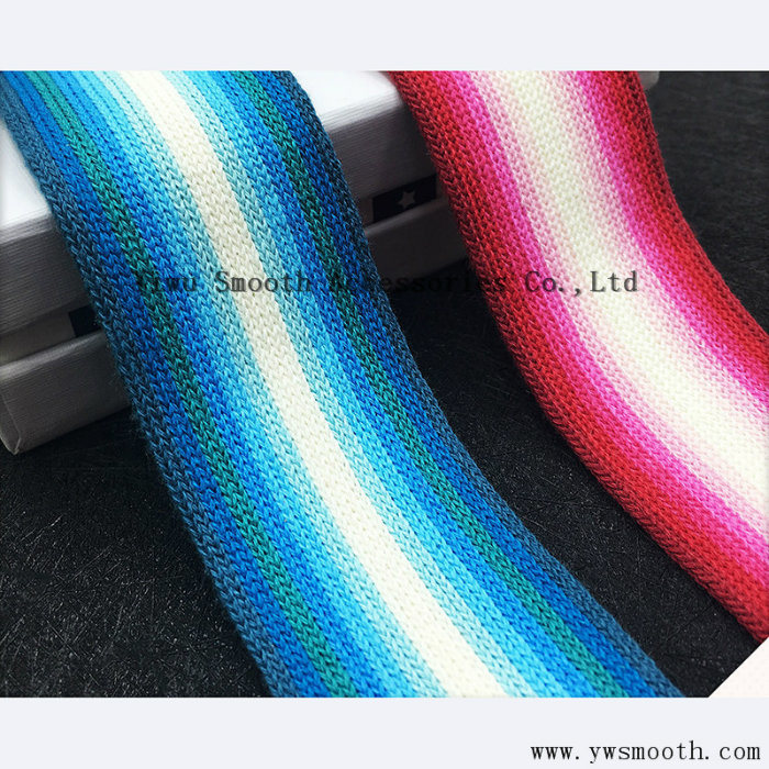 Factory Price Customized Fashion Knitted Nylon Webbing Ribbon Garments Accessories