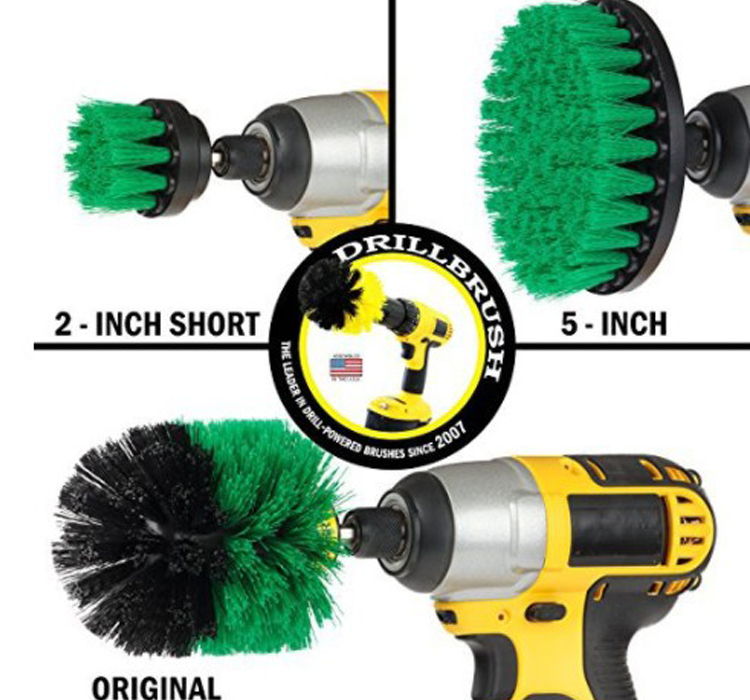 Many Different Sizes and Colors Electric Drill Brush Attachment Kit