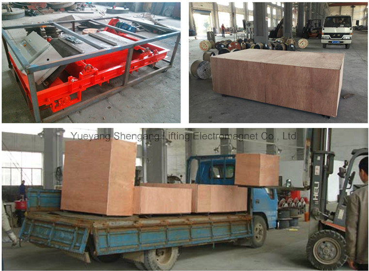 Auto Type Conveyor Belt Electro Magnetic Separator for Iron Impurities