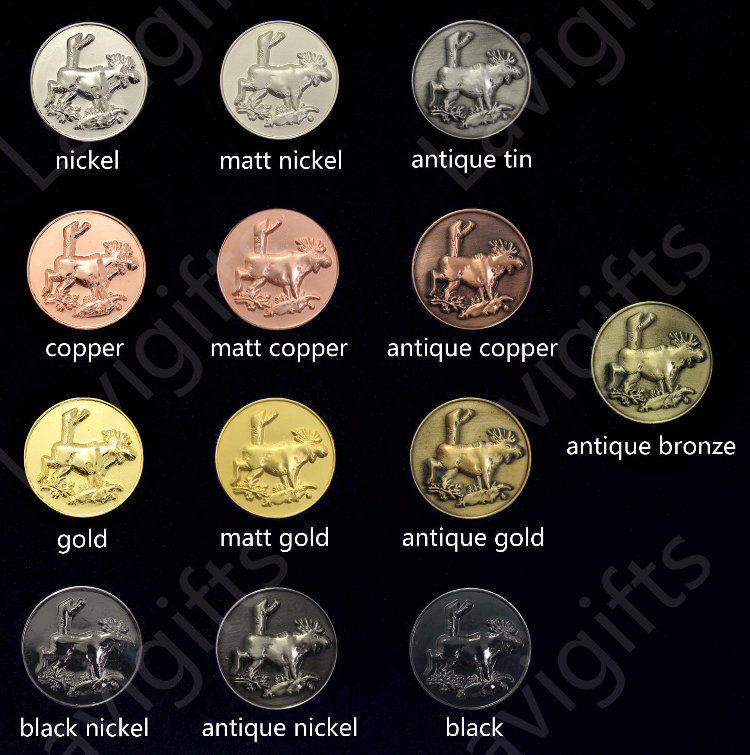 High Quality Cheap Zinc Alloy Casting Gold Coin Metal Craft Custom Made Souvenir