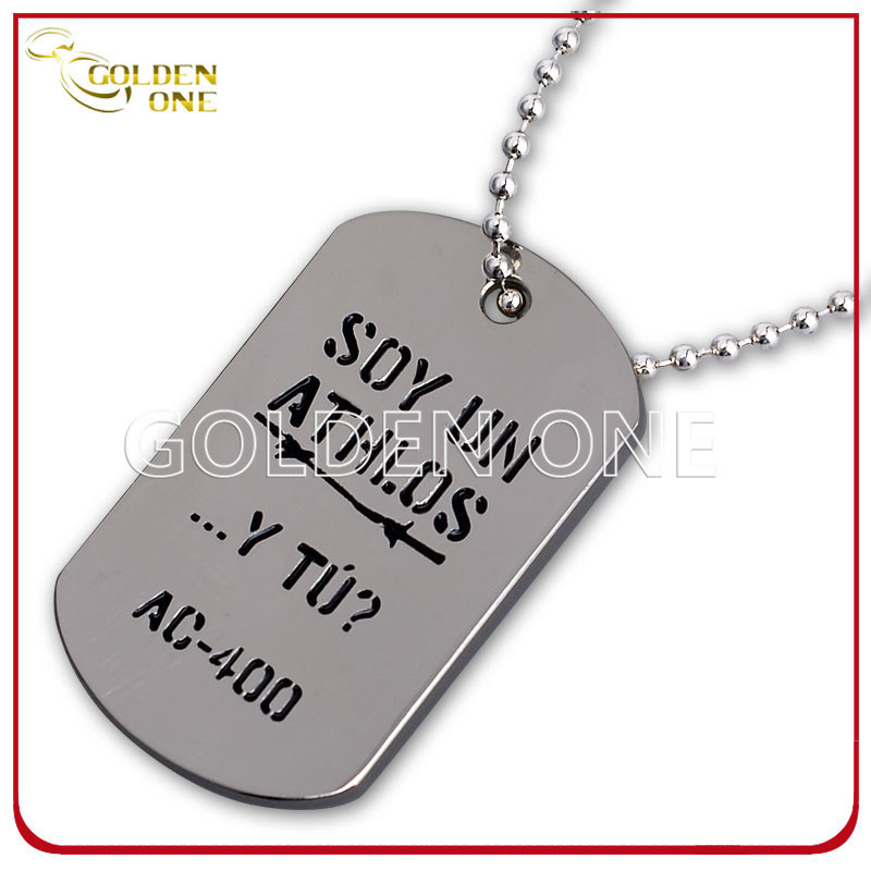 Hot Selling Chrome Plated Printable Metal Dog Tag