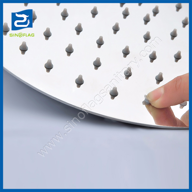 Sanitary Thin Round Stainless Steel Rain Bathroom Hand Shower Head