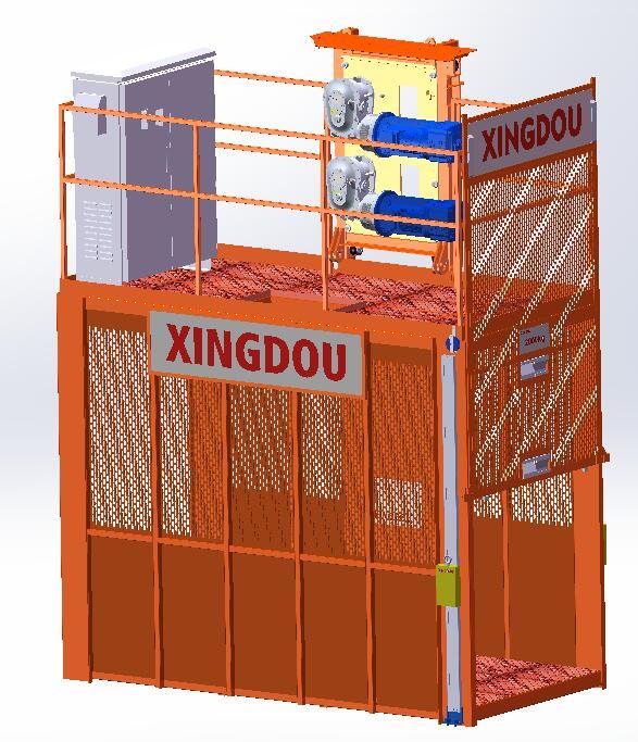 Sc200/200 Construction Lift/Construction Material Lift/Passenger Hoist for Building