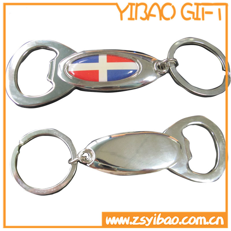 Custom Promotion Metal Keychain with Silver Nickle Color