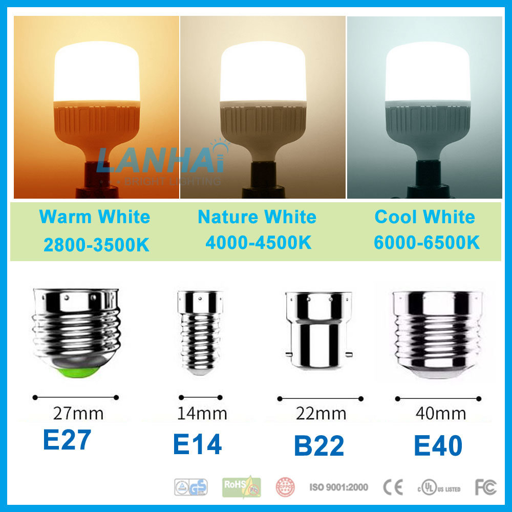 High Power Circular Column 5W/10W/15W/20W/24W/30W/40W Tall Cylinder Light LED Bulb