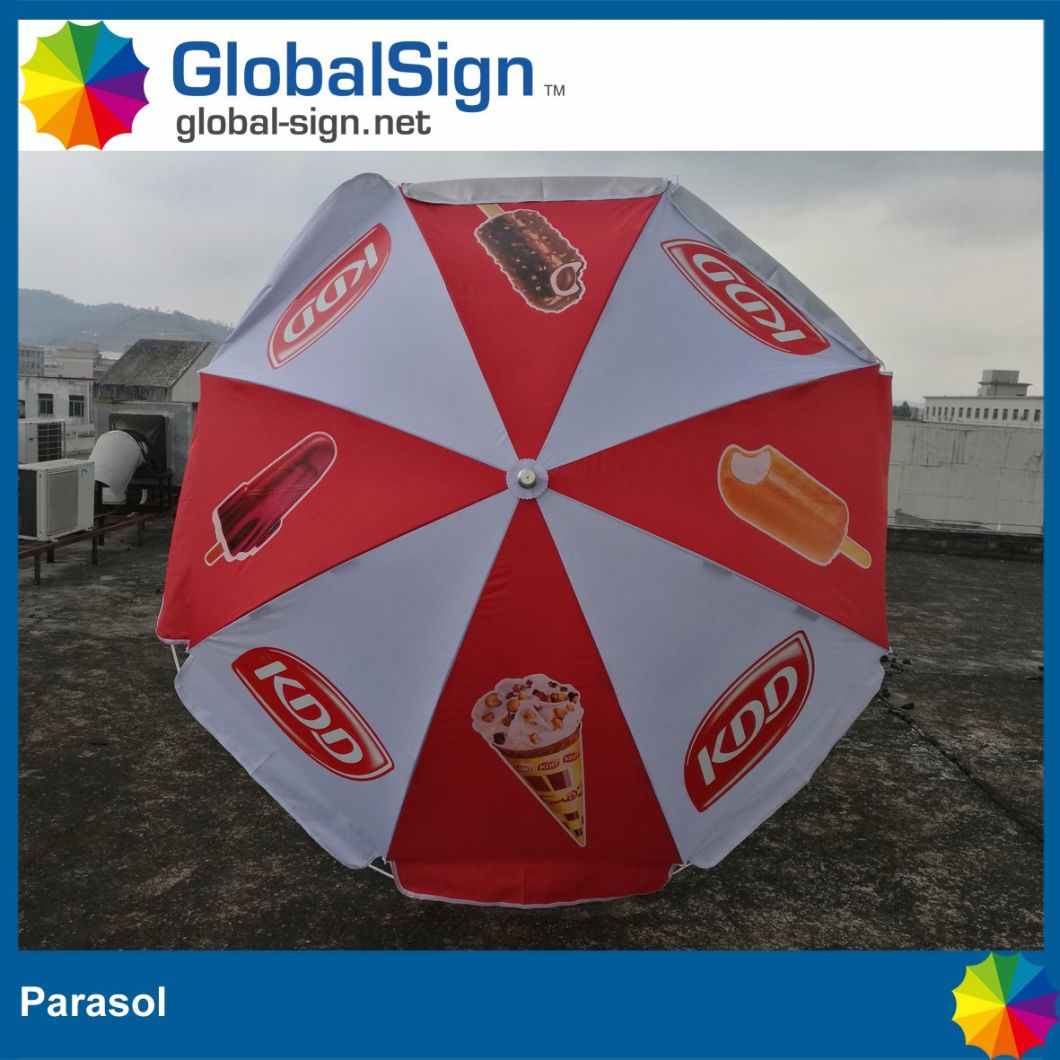 Manufacturer Branded Promotional Cart Umbrellas Beach Parasol