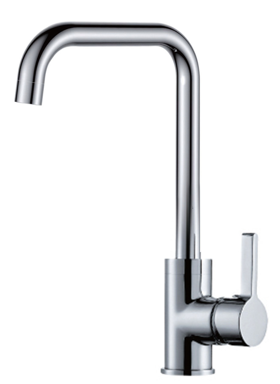 Contemporary Kitchen Sink Faucet with Chrome Finish (821004C)