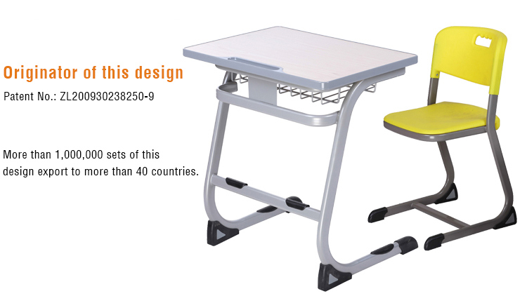 Primary School Study Table and Chair Set