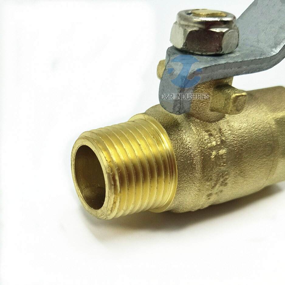 Brass Long Stem Seat Fixed Ball Valve with Nipple