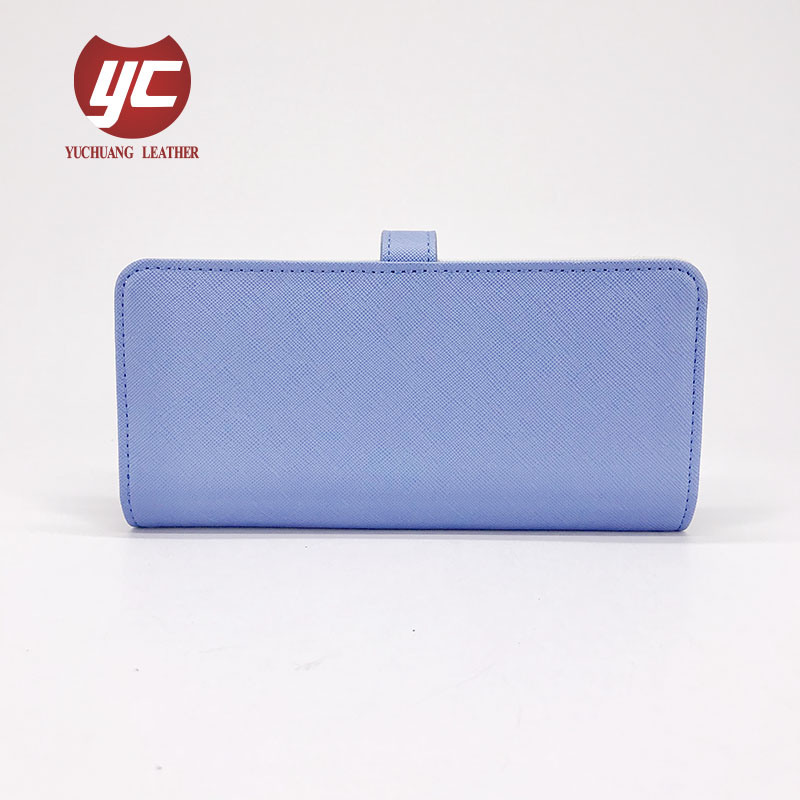 2018 Hot Sale Simple Style Women Wallet Saffiano Wallet Zip Wallet