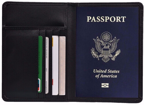 PU Wallet Travel Passport Lady and Women