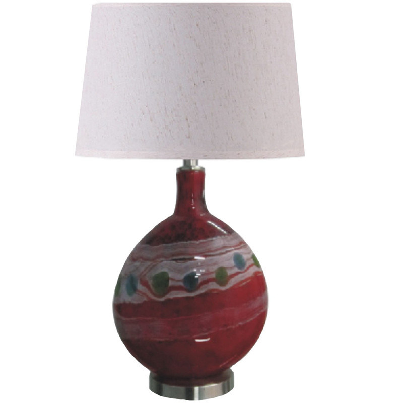 Professional Manufacturer Glass Painted Fashionable Hotel Table Lamp