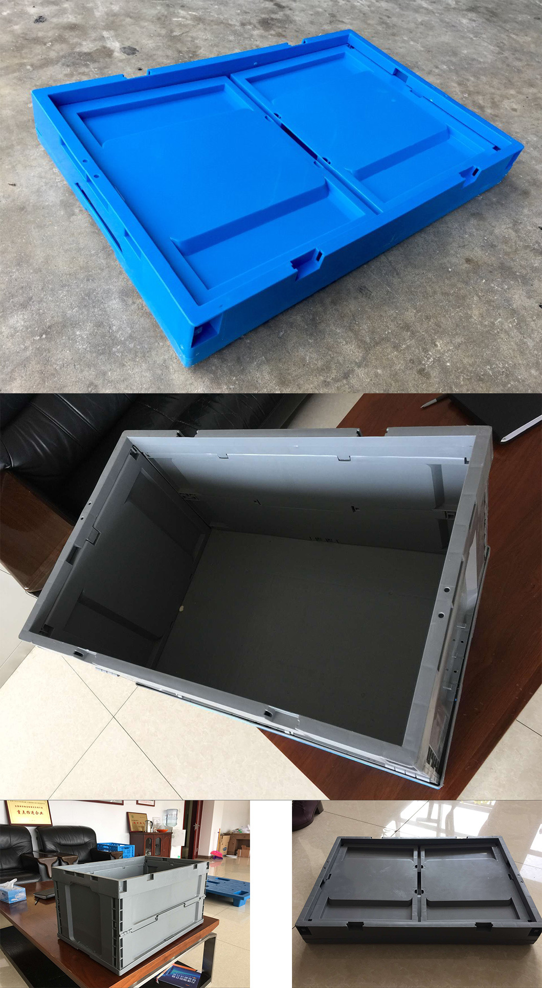 Euro Standard Folding Plastic Turnover Box Molding Fruit and Vegetables Transportation Crates