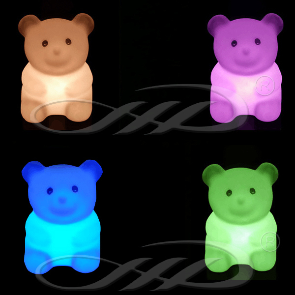 LED Bear Table Lamp Animal Reading Lamp with Rotational Molding