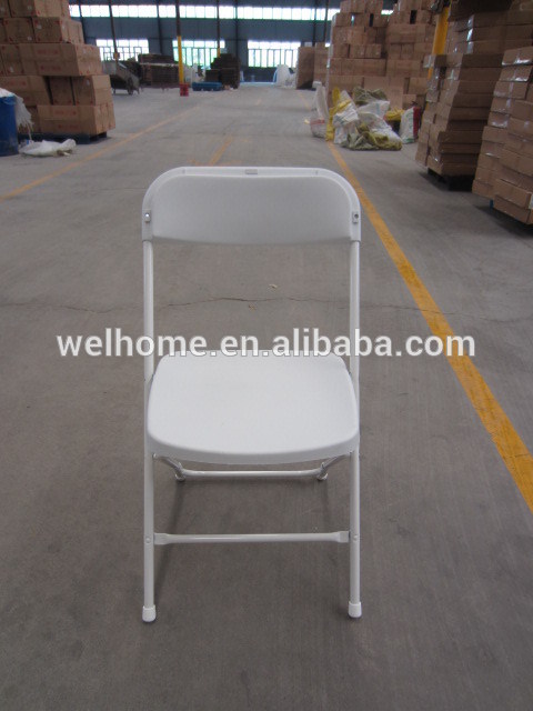 Cheap Outdoor Plastic Folding Chair with Metal Frame