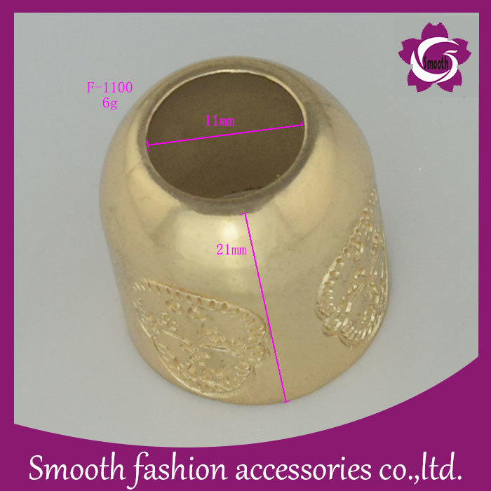 Zinc Alloy Gold Drawstring Stopper Button Cord End Stainless Steel