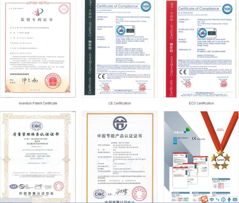 Synmot AC Permanent Magnet Synchronous Servo Motor