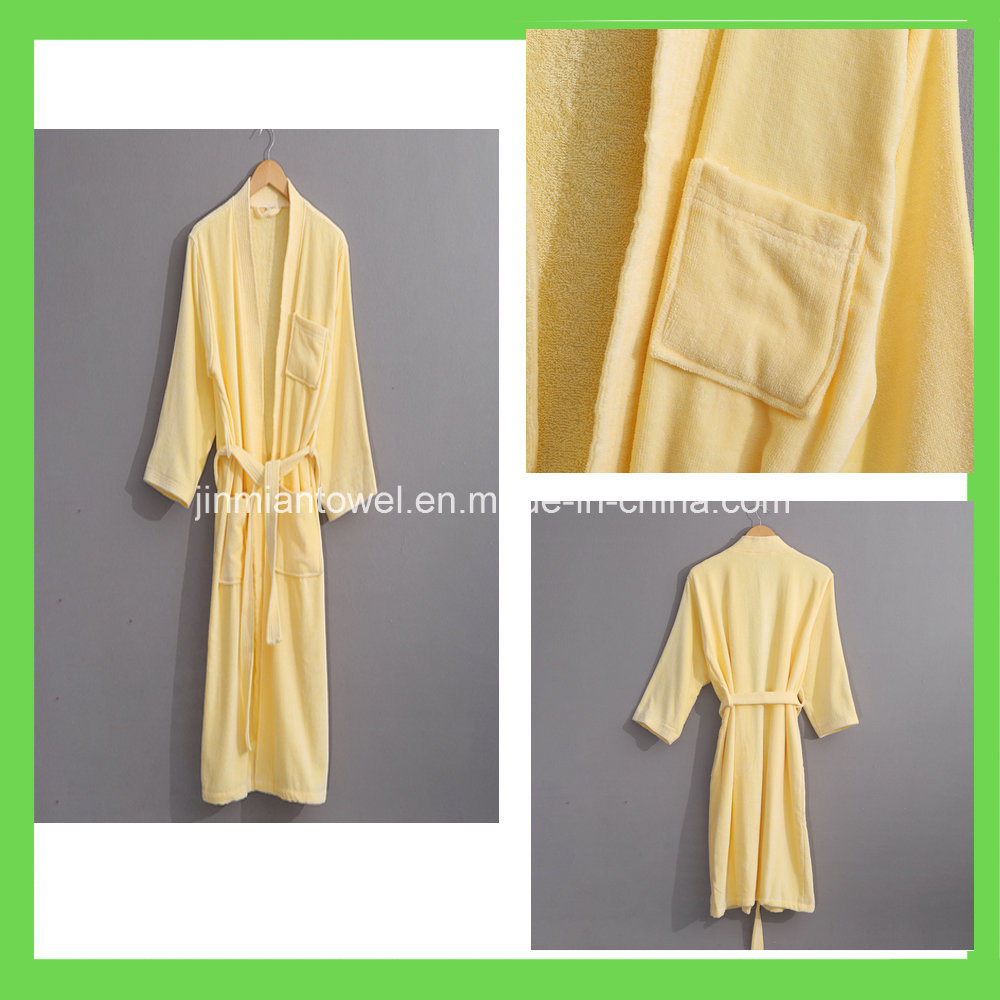 100% Cotton White Terry Cloth Bathrobe