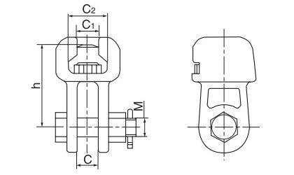 Hot-DIP Galvanized Casting Steel Socket Clevis