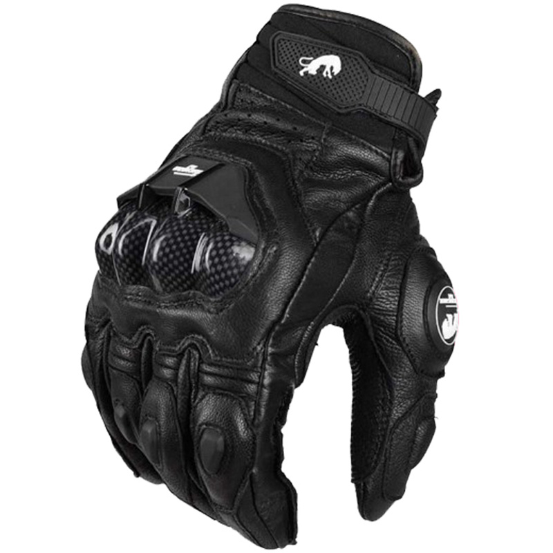 Popular Black Colour Full Finger Motorcross Racing Glove (MAG71)