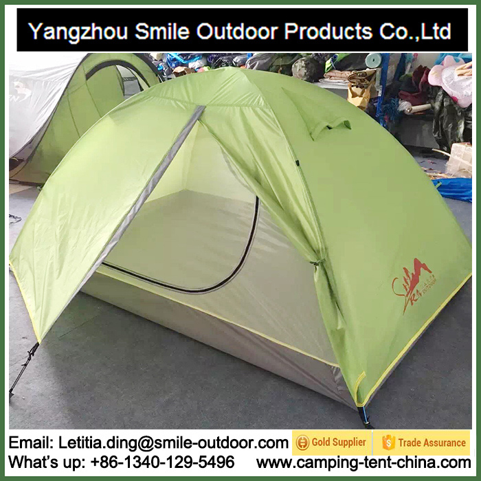 Single Person High Class European Ripstop Nylon aluminium Peak Tent