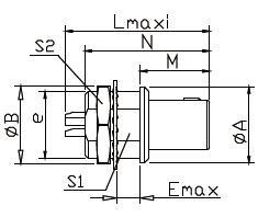 Push Pull Fixed Male Non-Latching Plug of Lemos FAG