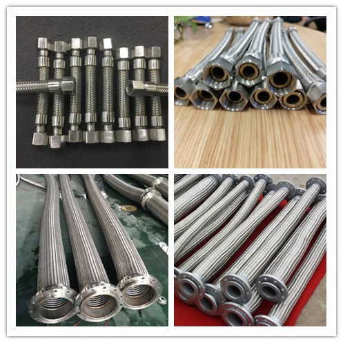 Corrugated Wire Braiding Flexible Metal Hose with Flange