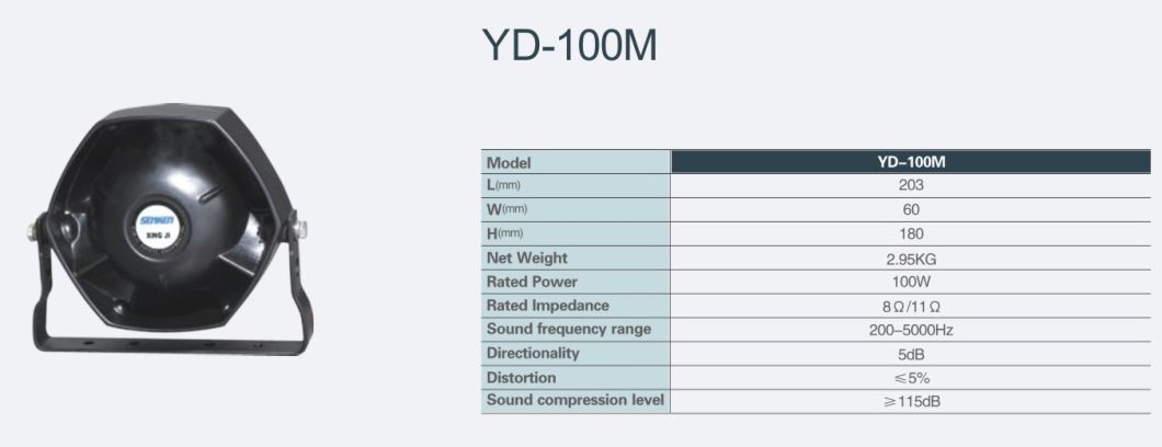 Senken Yd-100m 100W 8/11ohm 200-5000Hz 115+dB 2.95 Kg Car Amplifier