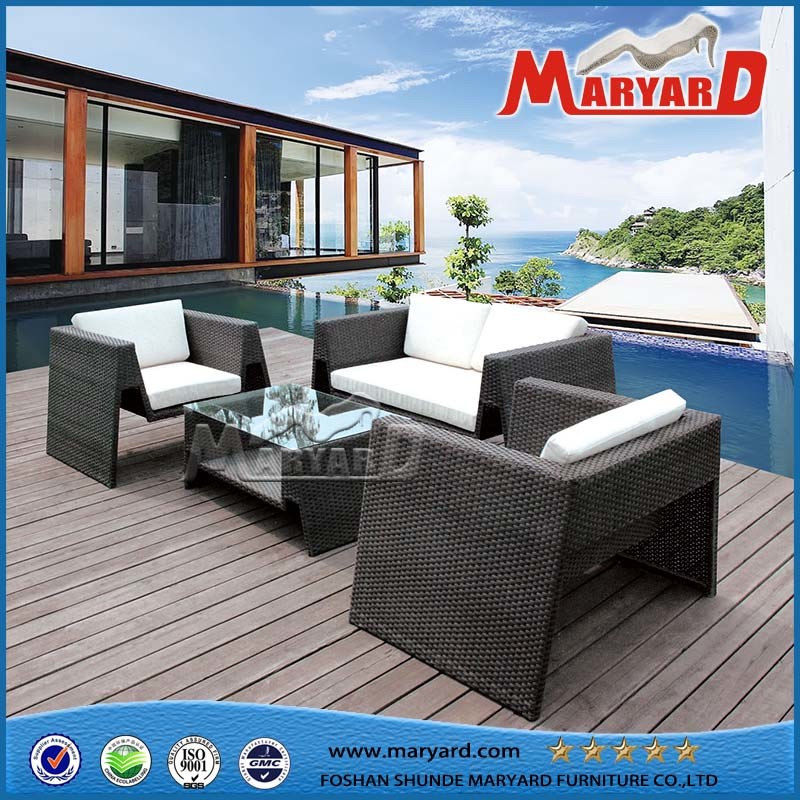 All Weather 4 PCS Rattan Sofa Furniture