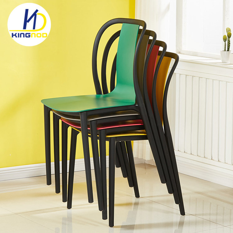 Hot Sell Indoor Outdoor Leisure Dining Cafe Polypropylene Stackable Plastic Chair