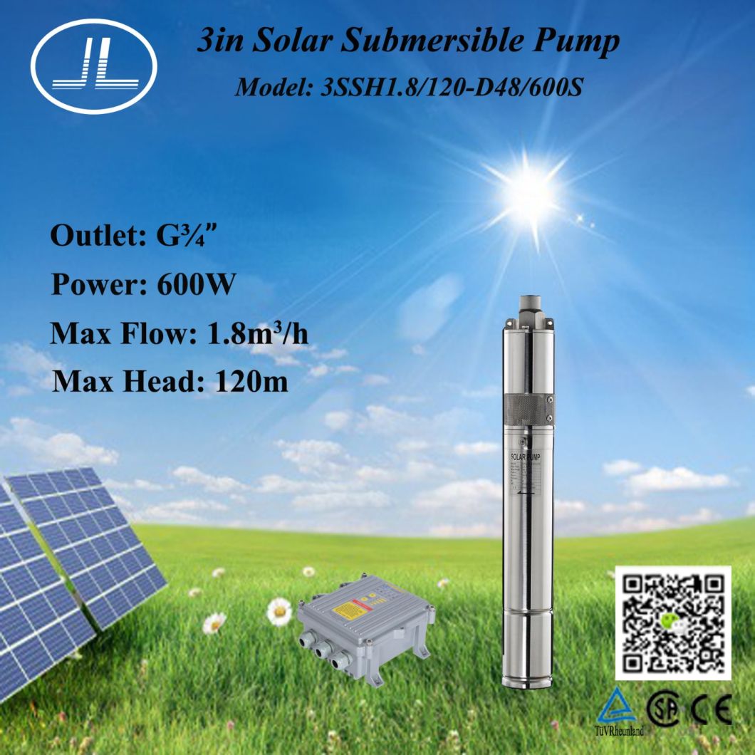 3inch Solar Power Pump, Screw Pump, Helical Rotor Pump 600W