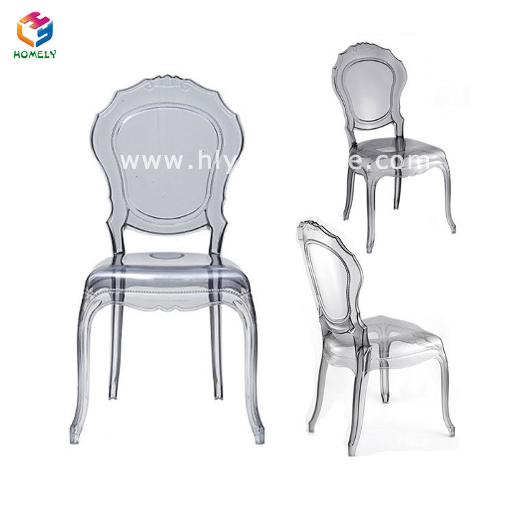 Chinese Wholesale Restaurant Plastic Acrylic Transparent Clear Belle Epoque Chair