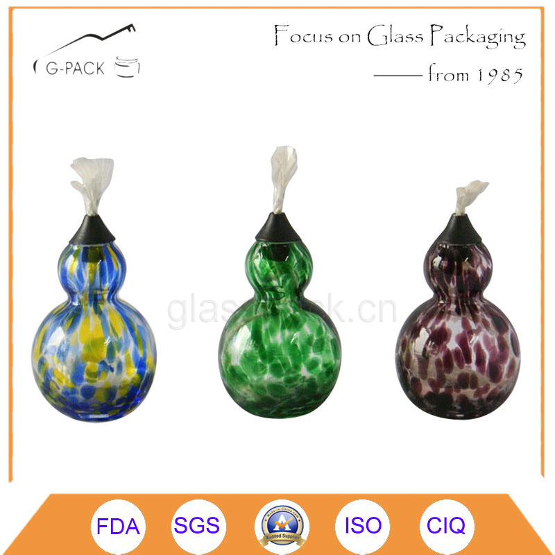 Solid Color Glass Oil Lamp/Kerosene Table Lamp, Decorative Lantern