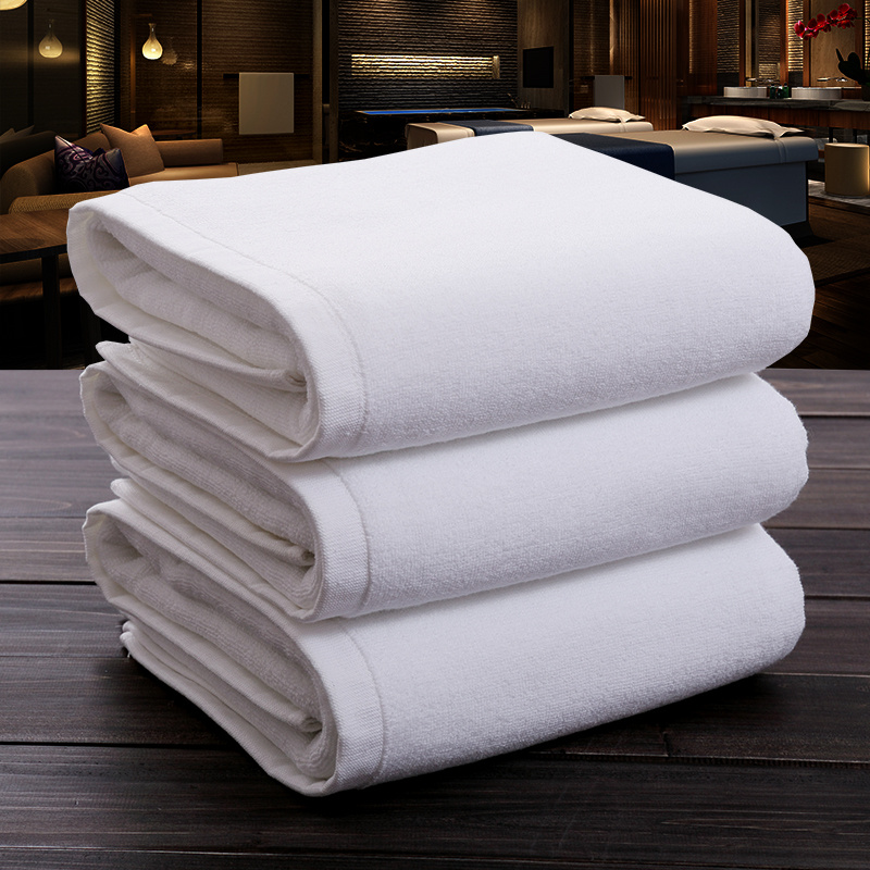 Wholesale Cotton Fabric Plain White Towels for Hotel