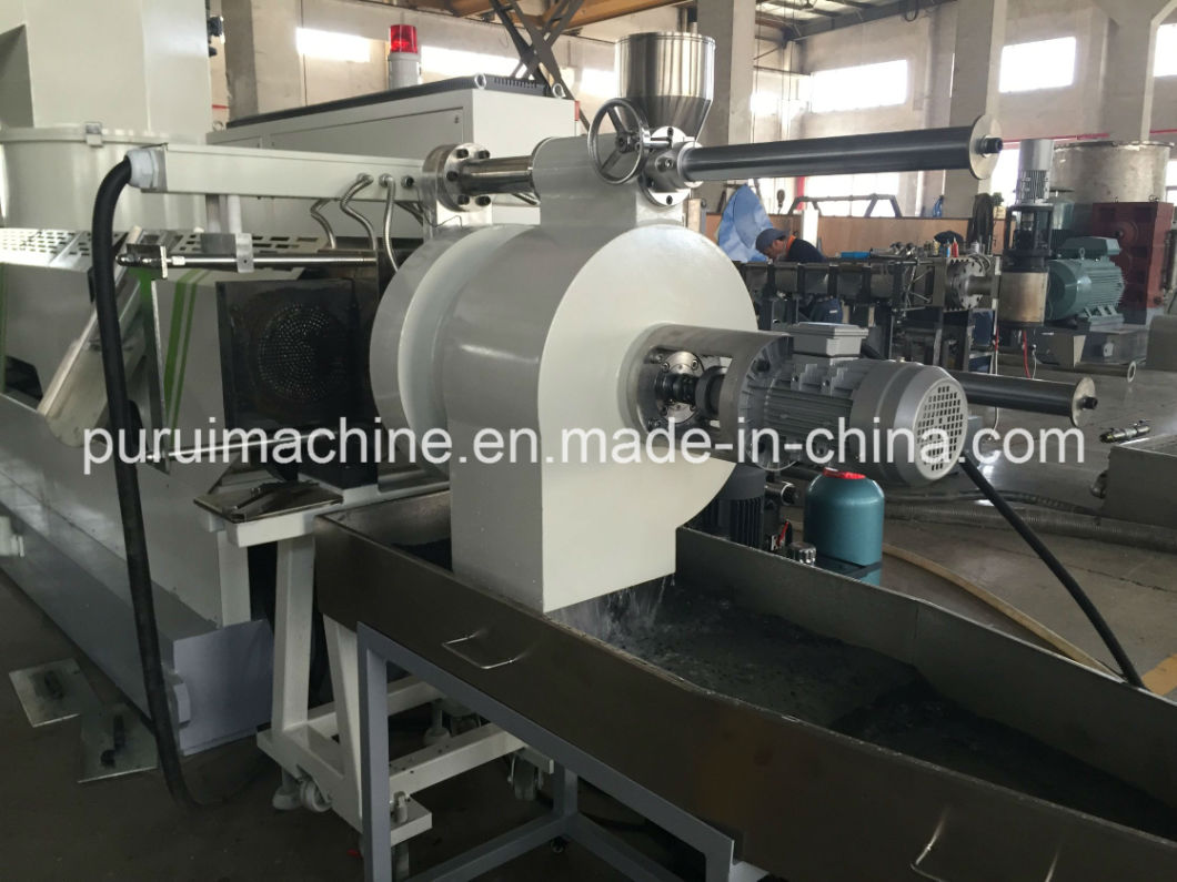 Die Cutting Extruder Plastic Granulating Machine with PLC Touch Screen