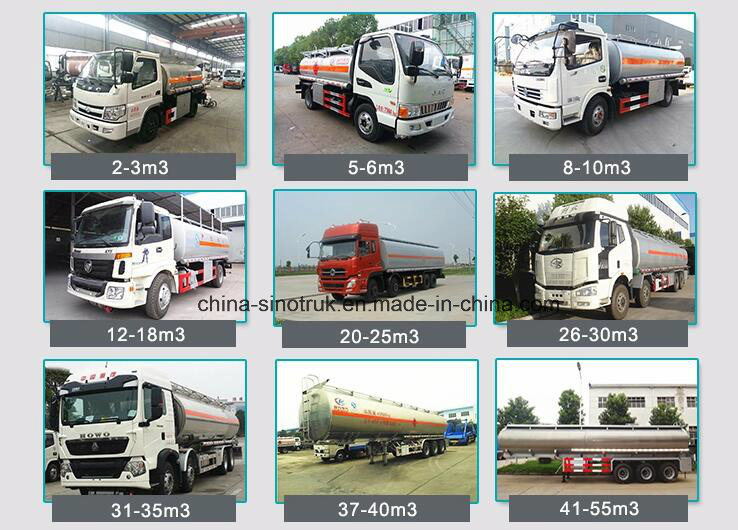 China Best Sinotruk HOWO Oil Tank Truck of 6*4 20-25m3/Fuel Tanker