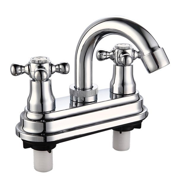 4 Inch ABS Plastic Basin Faucet with Chrome Surface