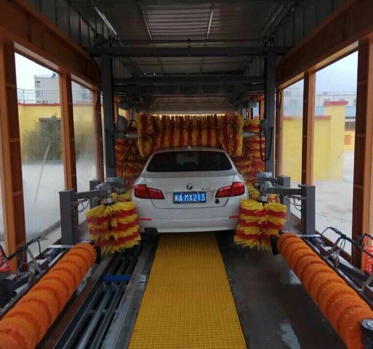 9 Brushes Iran Automatic Tunnel Car Washing Machine/Washer