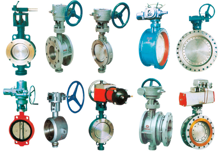 Rubber Seal Single Double Flanged Cast Iron Pneumatic Butterfly Valve