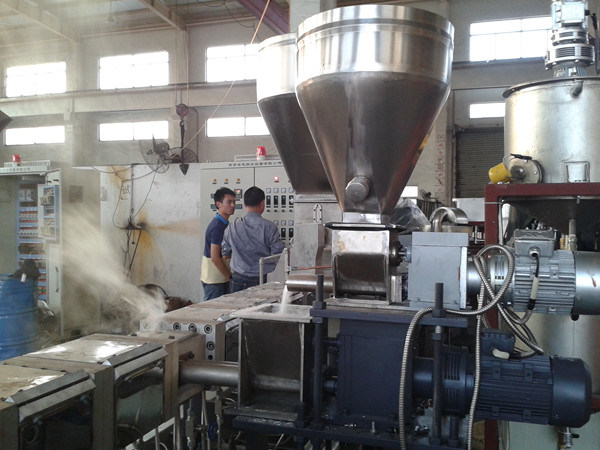 CE PA+Glass Fiber Plastic Twin Screw Extruder for Compounds