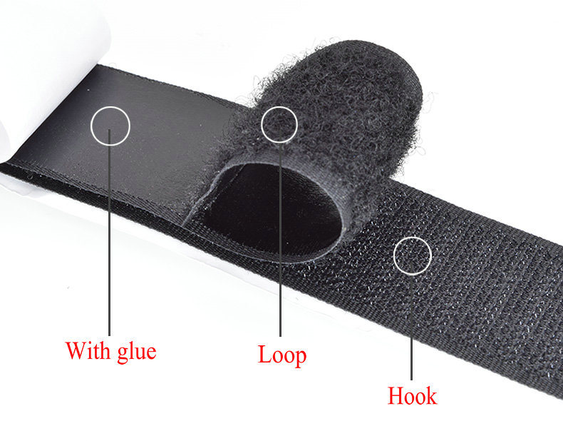 Double Side Adhesive Hook and Loop Fasteners