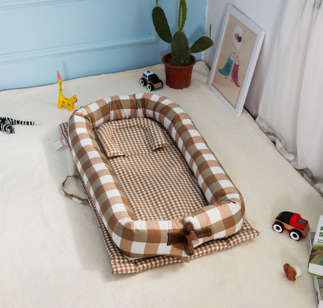 Portable Infant Baby Crib Mattress Kids Travel Crib Bed