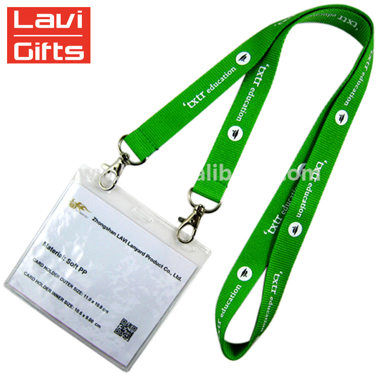 Two Hooks Double Clip Lanyards ID Badge Holder, ID Card Holder Lanyard, Lanyard Card Holder
