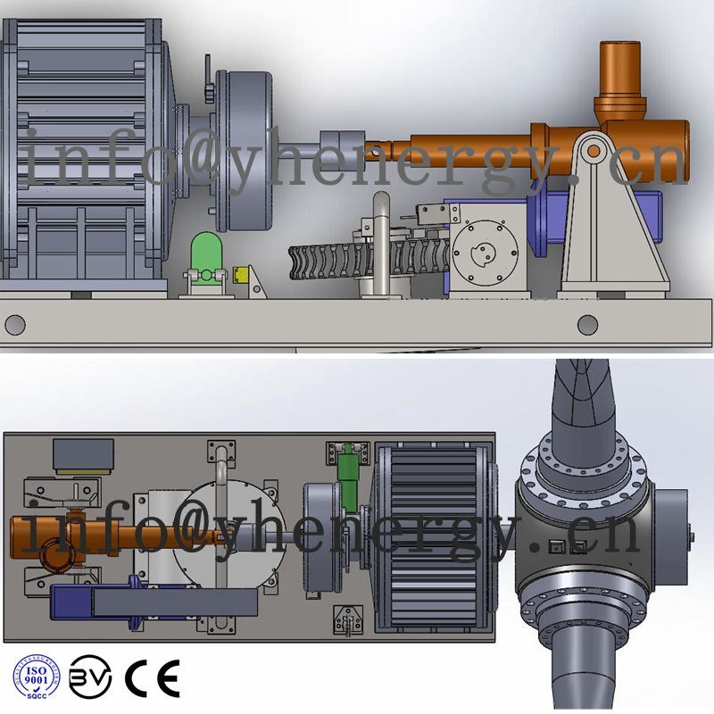 30kw Pitch Controlled Wind Turbine with 24m Wind Power Tower