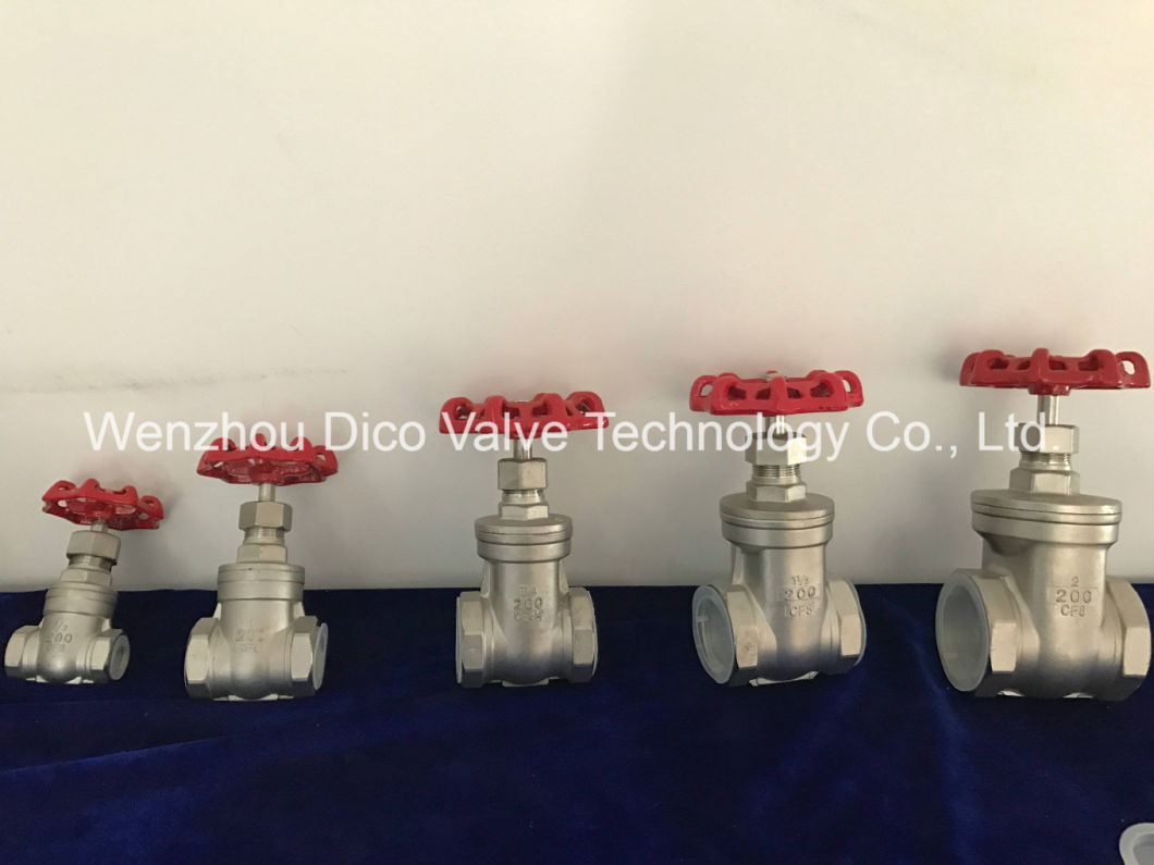 NPT Thread Stainless Steel Gate Valve with 200wog