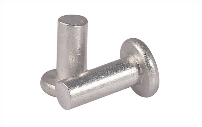 Flat Head Solid Tin Rivet Made with Aluminum